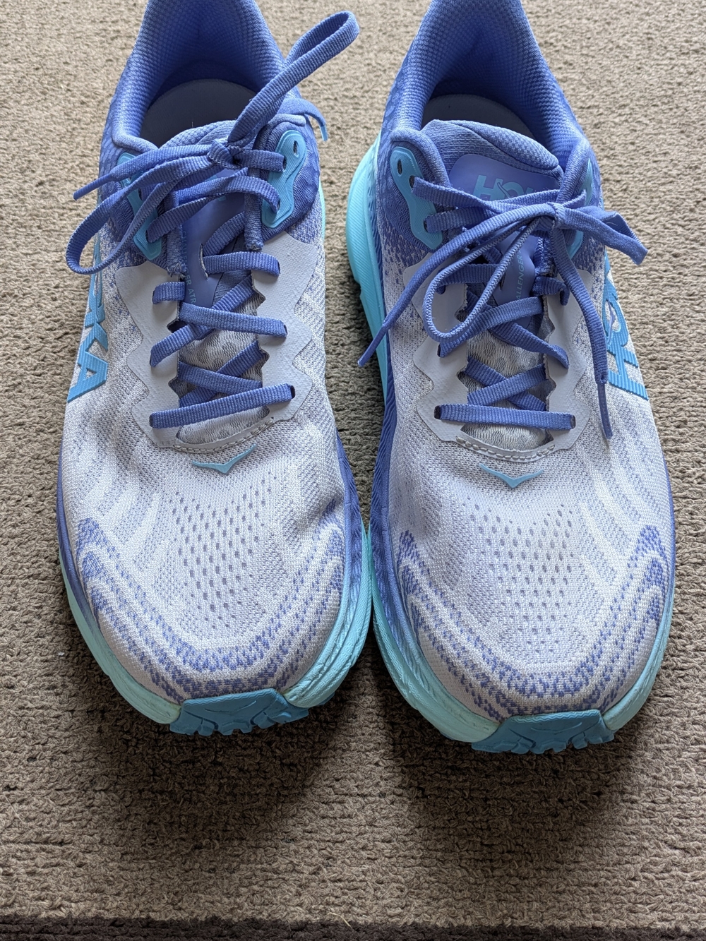 Hoka Women's Running Shoes in Light Blue and Lavender Challenger 7 Size 10.5 W - Picture 4 of 7